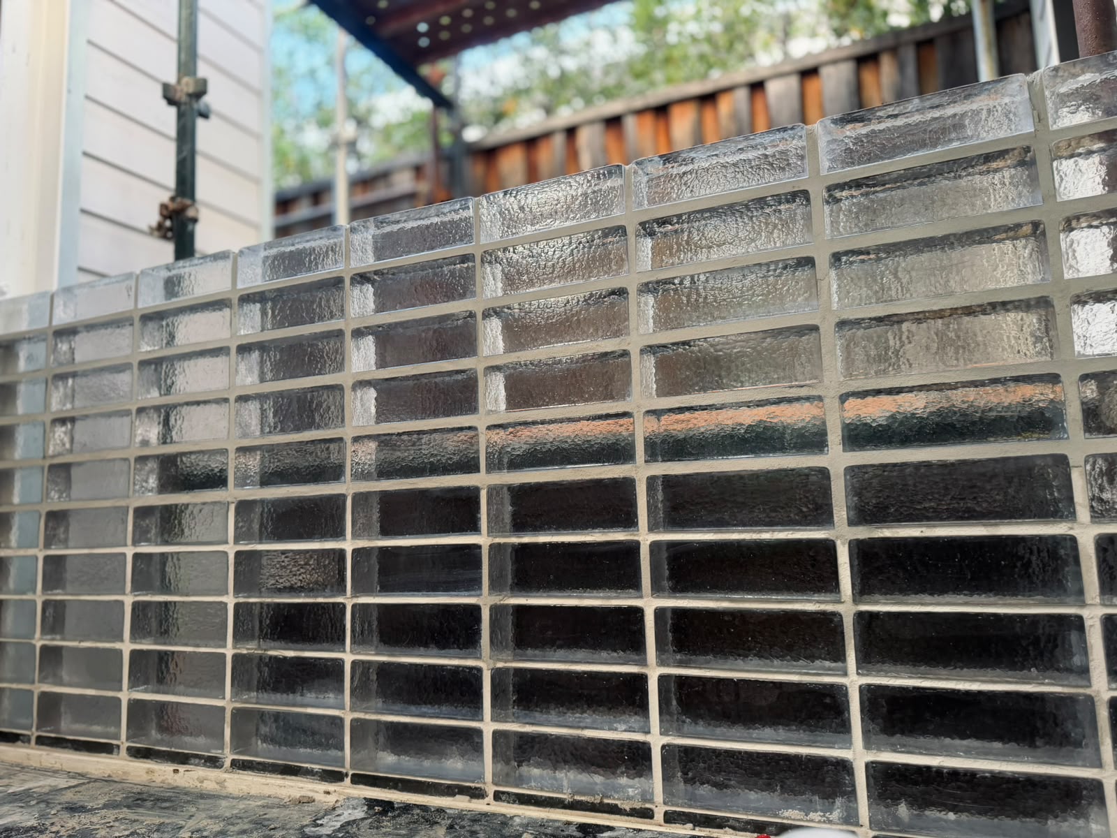 Glass Brick venetian glass brick feature wall, Subiaco - photo 2